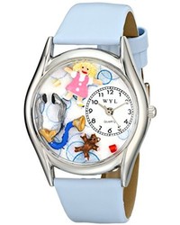 Whimsical Watches S0610017 Pediatrician Blue Leather Watch