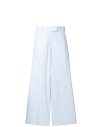 Drome Wide Leg Cropped Leather Trousers