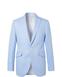 Favourbrook Sky Blue Linen Suit Jacket