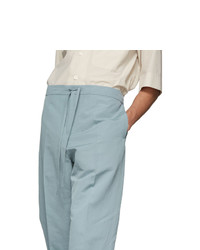 Jil Sanderand Blue Straight Cropped Trousers