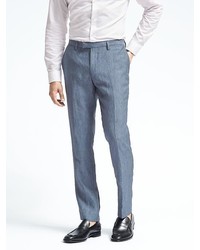 Banana Republic Slim Solid Linen Suit Trouser