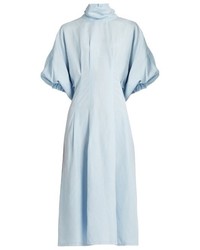 Rachel Comey Silk And Linen Blend Short Sleeved Dress