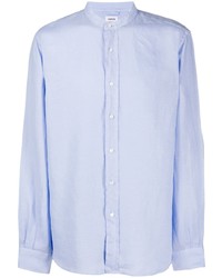 Aspesi Band Collar Linen Shirt