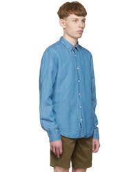 BOSS Blue Linen Shirt