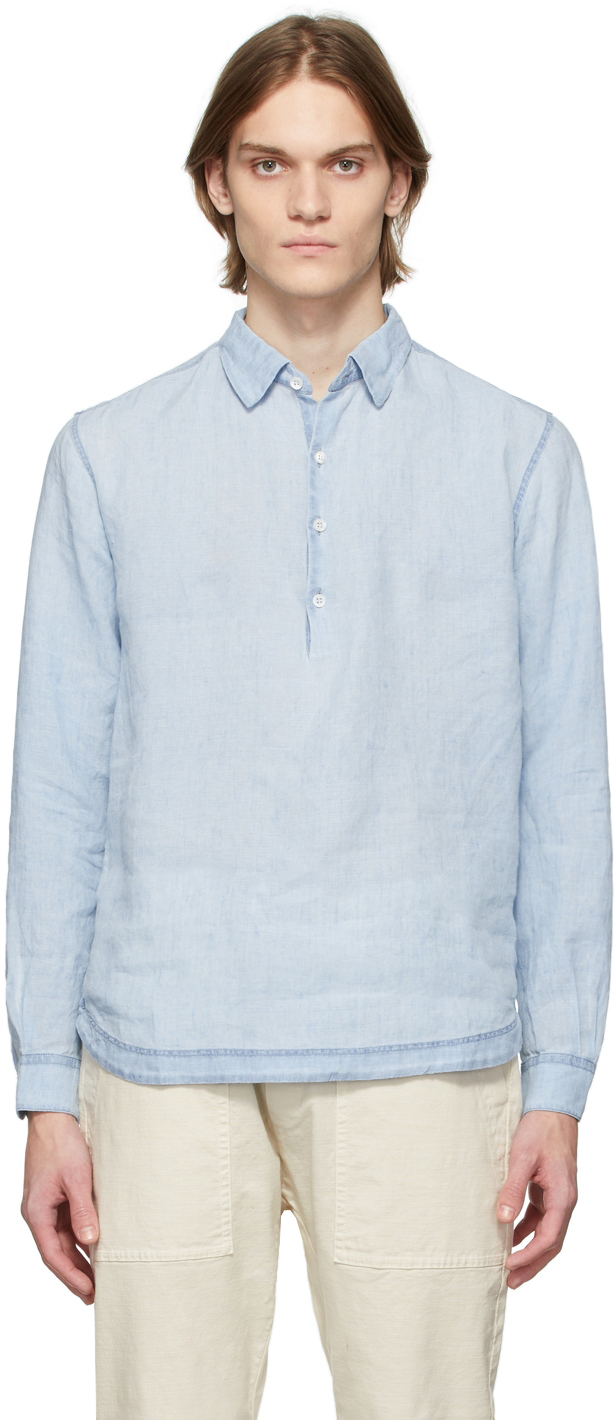 Barena Blue Pavan Rivola Shirt, $305 | SSENSE | Lookastic