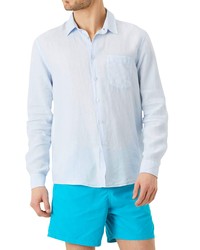 Vilebrequin Classic Fit Linen Button Up Shirt