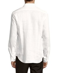 Saks Fifth Avenue Crisp Linen Button Down Shirt