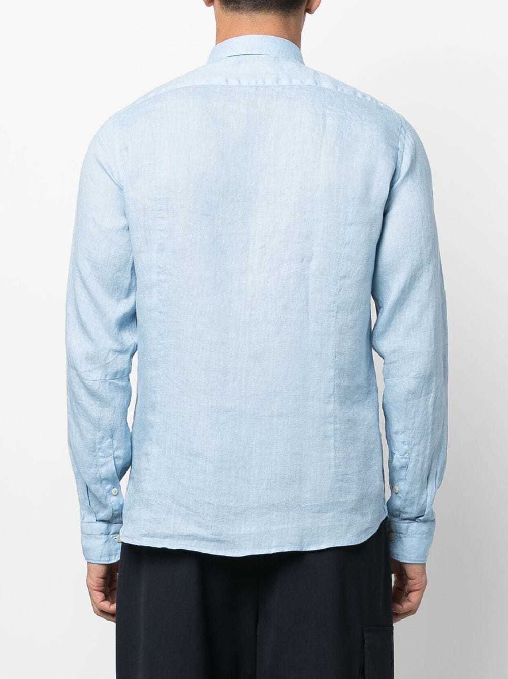 Tintoria Mattei Cutaway Collar Linen Shirt, $116 | farfetch.com | Lookastic