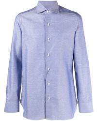 Isaia Cutaway Collar Long Sleeved Shirt