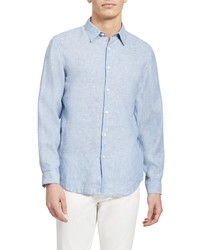 Theory Irving Linen Button Up Shirt