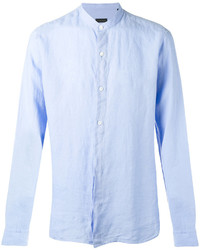 Z Zegna Korean Collar Long Sleeve Shirt