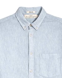 H&M Linen Blend Shirt Regular Fit