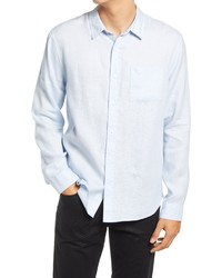 Vince Linen Button Up Shirt In Lucent Blue At Nordstrom