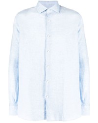 Zegna Long Sleeve Linen Shirt