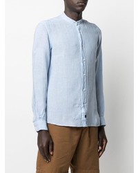 Fay Mandarin Collar Linen Shirt
