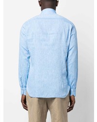 Borrelli Plain Cotton Linen T Shirt