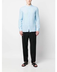 120% Lino Plain Linen Shirt