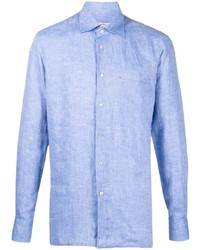Kiton Pocketed Linen Shirt