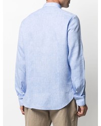Mp Massimo Piombo Pointed Collar Buttoned Shirt