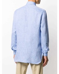 Kiton Pointed Collar Linen Shirt