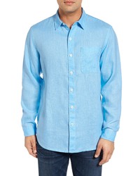 Tommy Bahama Sea Glass Breezer Classic Fit Button Up Linen Shirt