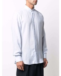 Dell'oglio Striped Collarless Shirt