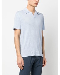 Officine Generale Lightweight Linen Polo Shirt
