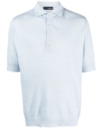 Lardini Short Sleeve Linen Polo Collar