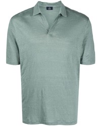 Barba Short Sleeve Linen Polo Shirt