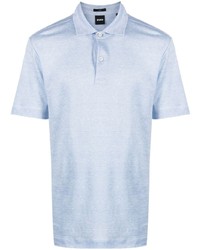 BOSS Short Sleeved Linen Polo Shirt