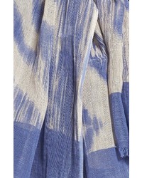 Eileen Fisher Linen Organic Cotton Ikat Scarf