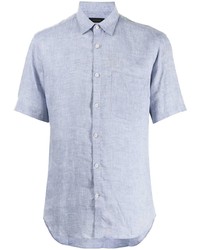 D'urban Button Up Short Sleeved Linen Shirt