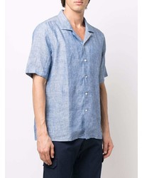 Canali Linen Short Sleeve Shirt