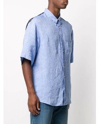 Gucci Scarf Detail Linen Shirt