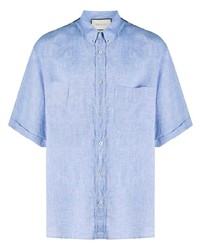 Gucci Scarf Detail Linen Shirt