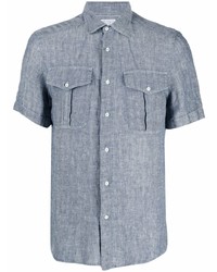 Brunello Cucinelli Short Sleeved Linen Shirt