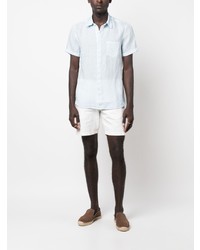 120% Lino Slub Texture Short Sleeved Linen Shirt