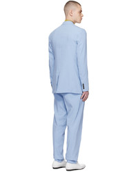 Dries Van Noten Blue Two Button Suit