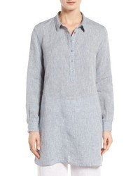 Eileen Fisher Handkerchief Organic Linen Tunic Shirt