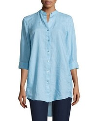 Eileen Fisher Organic Linen Long Sleeve Tunic