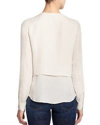 Theory Gentalla Double Georgette Blouse