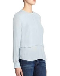 Theory Gentalla Double Georgette Blouse