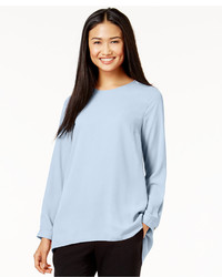 Vince Camuto Pleated Back High Low Blouse