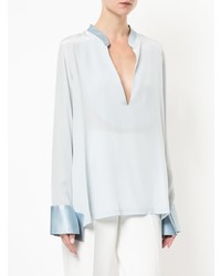 Kacey Devlin Tapered Plunge Blouse
