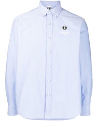 AAPE BY A BATHING APE Aape By A Bathing Ape Logo Embroidered Button Down Shirt