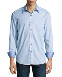 Robert Graham Allover X Long Sleeve Shirt Blue