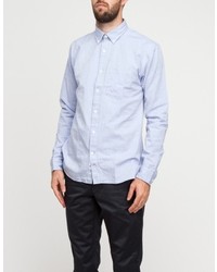 Apolis Washed Oxford Button Down In Light Blue