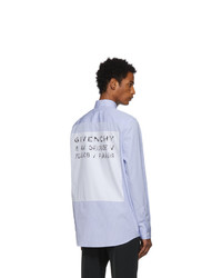 Givenchy Blue And White Striped Atelier Shirt