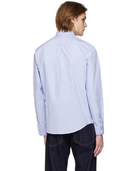 MAISON KITSUNÉ Blue Cotton Regular Shirt
