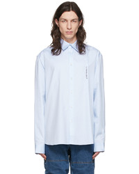 Y/Project Blue Cotton Shirt